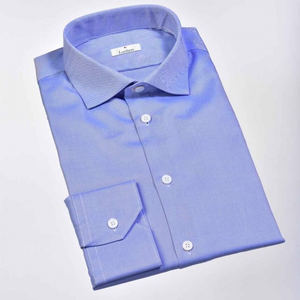 CHEMISE HOMME VESONNA BLEU CIEL EFFET DIAGONAL