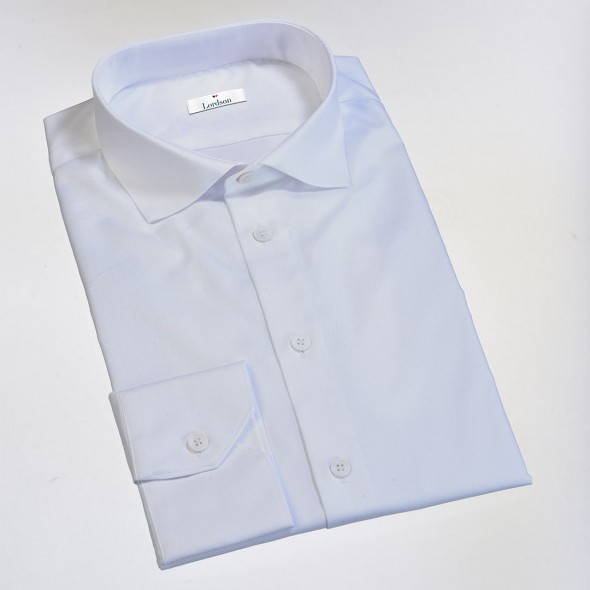 CHEMISE HOMME VESONNA BLANCHE EFFET DAMIERS