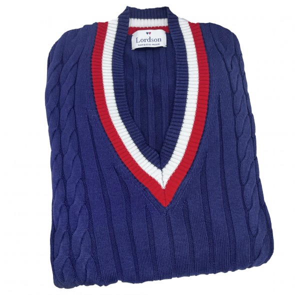 PULL FEMME COTTON CLUB BLEU MARINE - COL V