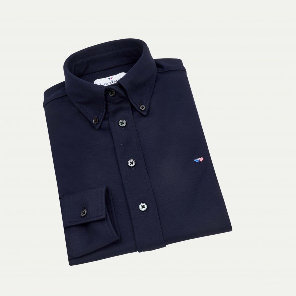 CHEMISIER FEMME FAUSTINE JERSEY BLEU