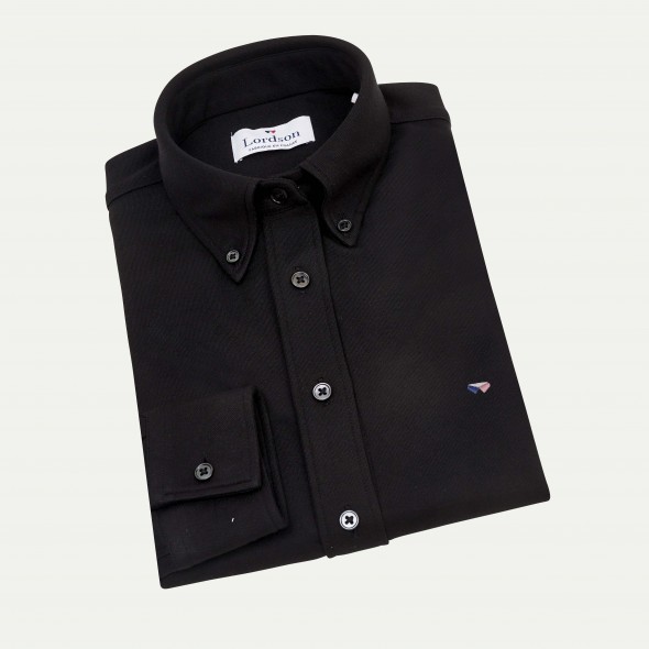 CHEMISIER FEMME FAUSTINE JERSEY NOIR