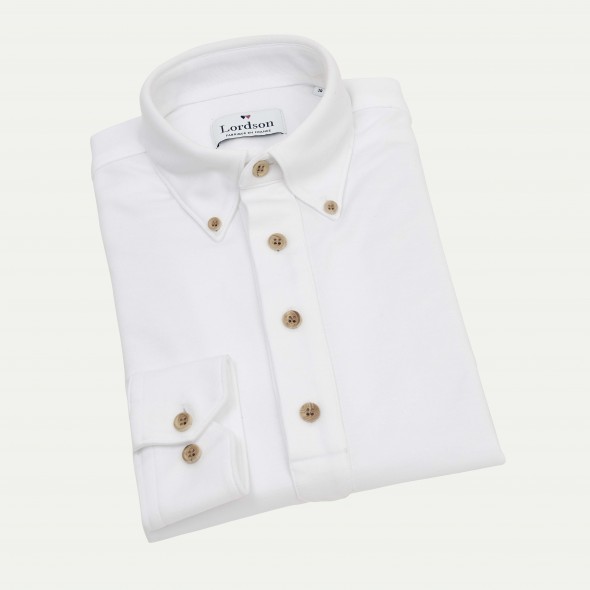 CHEMISE HOMME EYZIES GORGE POLO BLANCHE