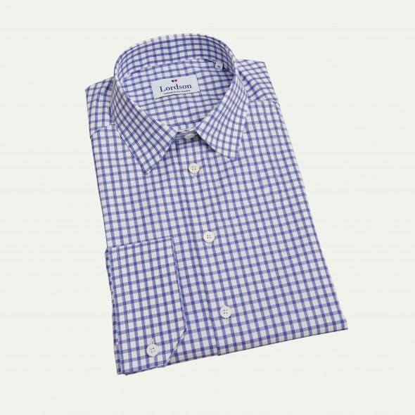 CHEMISE ALLURE CARREAUX MARINE