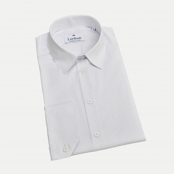 CHEMISE ALLURE PETITS CARREAUX BLEU