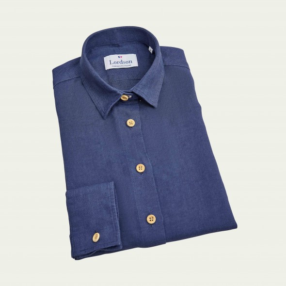 CHEMISIER VICTOIRE LIN MARINE