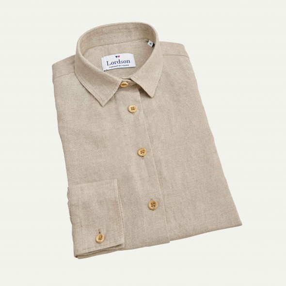 CHEMISIER VICTOIRE LIN BEIGE