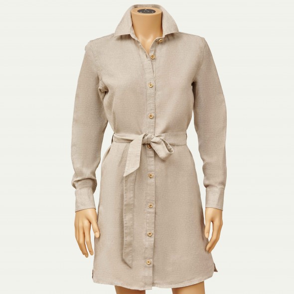 ROBE CHEMISE JULIE LIN BEIGE