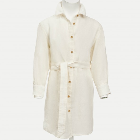 ROBE CHEMISE JULIETTE LIN IVOIRE