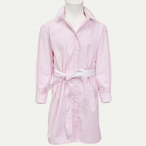 ROBE CHEMISE JULIETTE RAYÉE ROSE