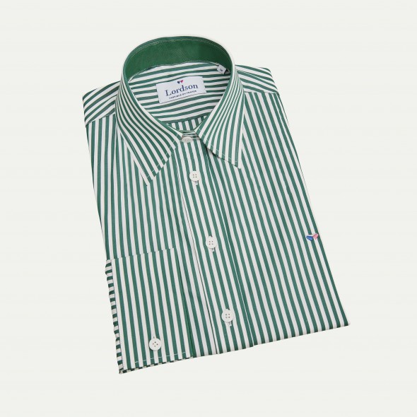 CHEMISIER PAULA RAYÉ VERT