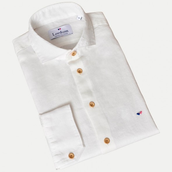 CHEMISE HOMME BERGERAC LIN IVOIRE