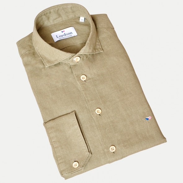 CHEMISE HOMME VESONNA LIN KAKI