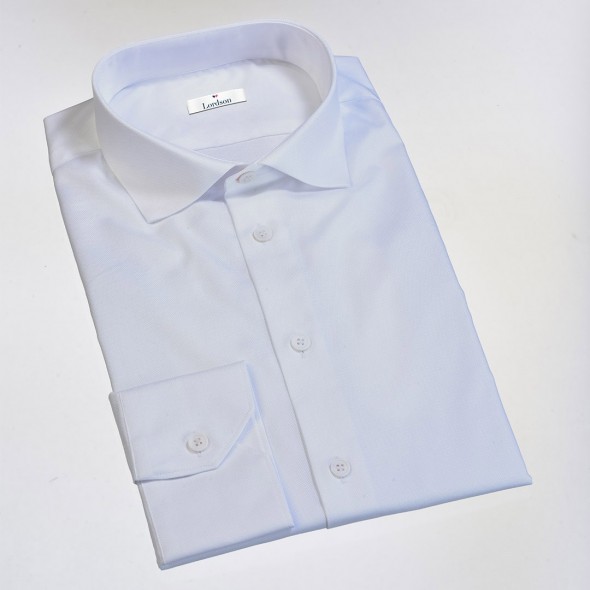 CHEMISE HOMME BERGERAC BLANCHE EFFET DAMIERS